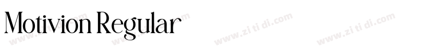 Motivion Regular字体转换 Motivion Regular字体转换